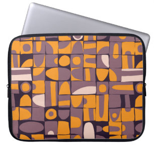 Housse Pour Ordinateur Portable Conception motif transparente avec bracelet géomét