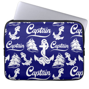 Housse Pour Ordinateur Portable Conception nautique d'ancre de voilier capitaine