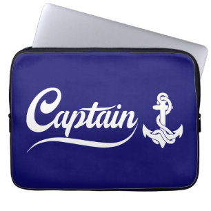 Housse Pour Ordinateur Portable Conception nautique d'ancre de voilier capitaine
