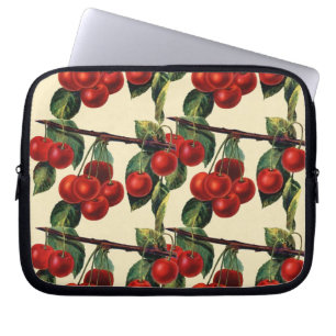 Housse Pour Ordinateur Portable Conception rouge antique de papier peint de fruit