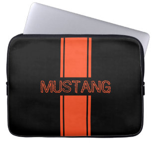 Housse Pour Ordinateur Portable Concours Orange Racing Stripes