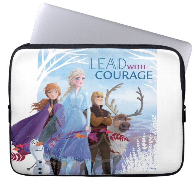 Housse Pour Ordinateur Portable Congelé 2 : Anna, Elsa, & Friends | Courage (Devant)
