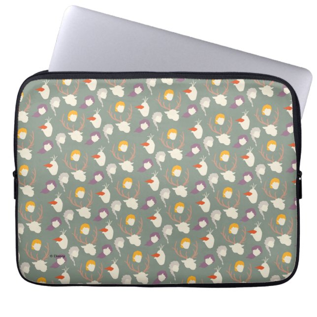 Housse Pour Ordinateur Portable Congelé 2 | Caractère Motif coupe bois (Devant)