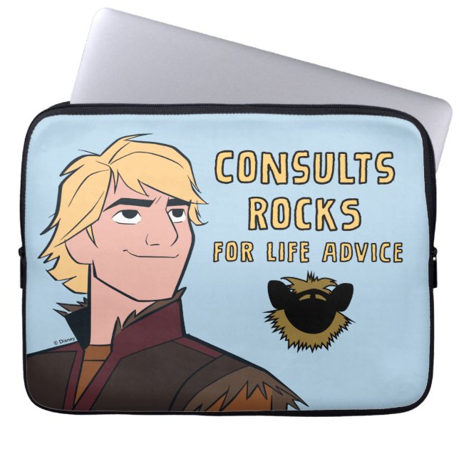 Housse Pour Ordinateur Portable Congelé 2 | Kristoff "Consults Rocks" (Devant)