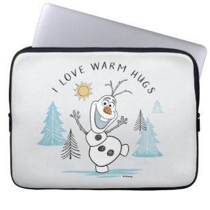 Housse Pour Ordinateur Portable Congelé 2 Olaf "I Love Warm Hugs" Croquis
