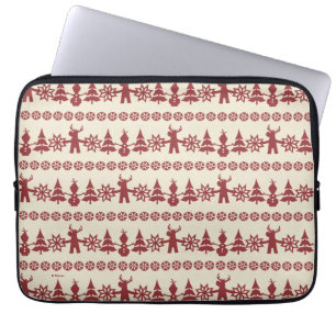 Housse Pour Ordinateur Portable congelé Motif des voeux d'hiver