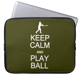 Housse Pour Ordinateur Portable Conserver le calme et jouer la balle couleur perso