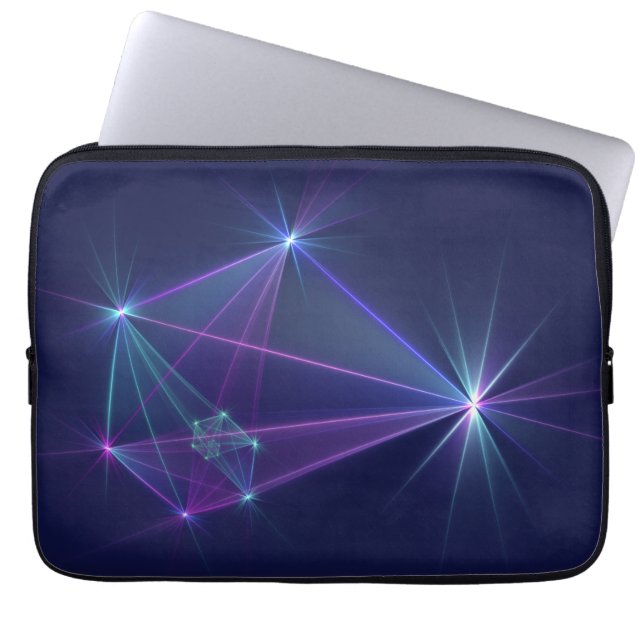 Housse Pour Ordinateur Portable Constellation, Art Fractal Fantastique Abstrait (Devant)
