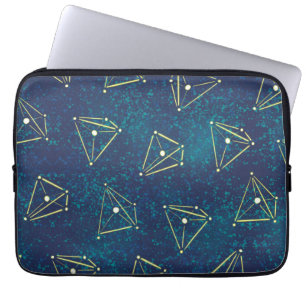 Housse Pour Ordinateur Portable Constellations spatiales Geek d'astronomie géométr