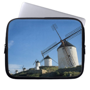 Housse Pour Ordinateur Portable Consuegra, La Mancha, Espagne, moulins à vent 2