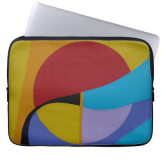 Housse Pour Ordinateur Portable Contemporary Retro Maze Art Laptop Sleeve