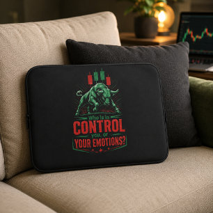 Housse Pour Ordinateur Portable Contrôlez Vos Émotions Taureau Conception de Menta