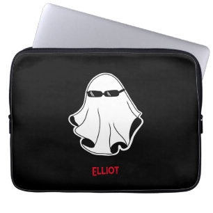Housse Pour Ordinateur Portable Cool Ghost avec lunettes de soleil noir iPad Smart