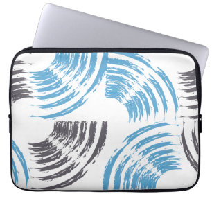 Housse Pour Ordinateur Portable Cool, moderne, bleu abstrait tendance