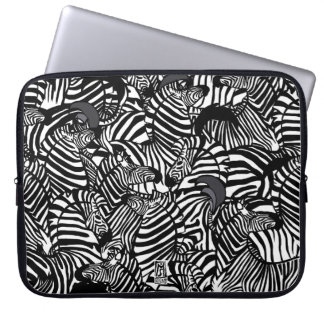 Housse Pour Ordinateur Portable Coque à manches pour ordinateur portable Zebra