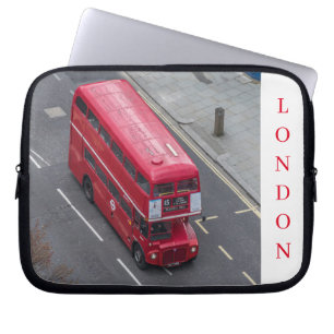 Housse Pour Ordinateur Portable Coque d'ordinateur portable avec vue de bus rouge