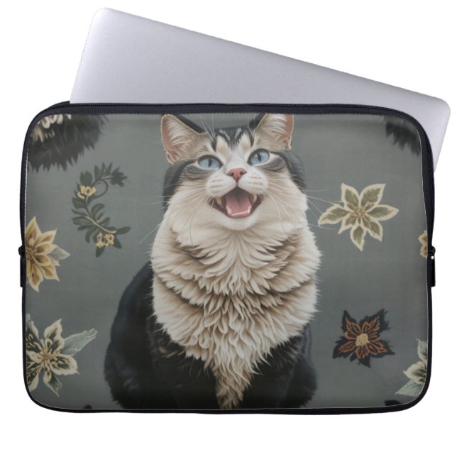 Housse Pour Ordinateur Portable coque d'ordinateur portable chat (Devant)