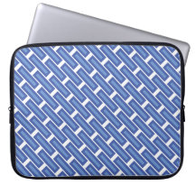 coque d'ordinateur portable "Crossweave Blue"