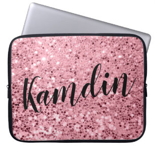 Housse Pour Ordinateur Portable Coque portable personnalisé Rose Parties scintilla