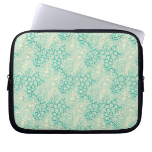 Housse Pour Ordinateur Portable Coquilles d'océan vagues de mer motif vintage abst