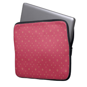 Housse Pour Ordinateur Portable Corail Soleil Zinnia Doré