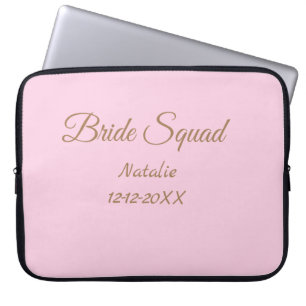 Housse Pour Ordinateur Portable Cortège de demoiselles d'honneur rose doré ajouter