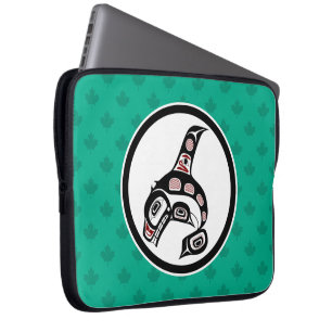Housse Pour Ordinateur Portable Côte Pacifique Nord-Ouest Haida Orca Tueur Whale