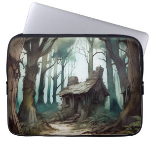 Housse Pour Ordinateur Portable Cottage forestier enchanté
