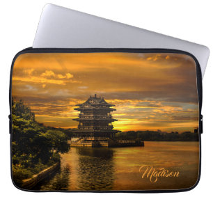 Housse Pour Ordinateur Portable Coucher de soleil près de Yixing nom personnalisé
