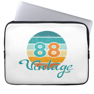 Housse Pour Ordinateur Portable Coucher de soleil rétro 88 Vintage en détresse