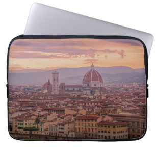 Housse Pour Ordinateur Portable Coucher de soleil sur Florence, Italie