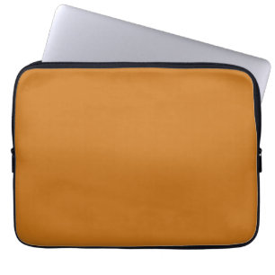 Housse Pour Ordinateur Portable Couleur Brown vive orange brûlée