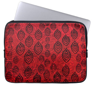 Housse Pour Ordinateur Portable Couleur rouge pluie / gouttes d'eau formes motif