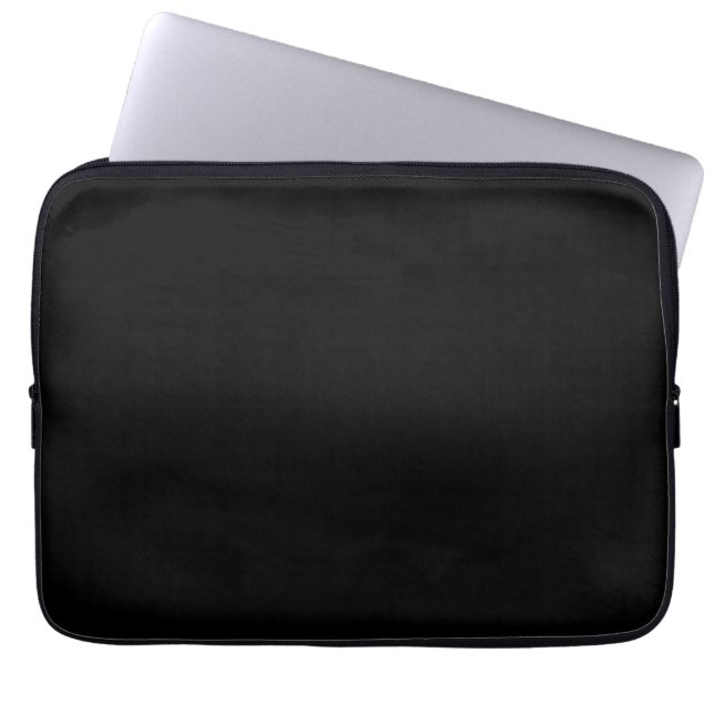 Housse Pour Ordinateur Portable Couleur solide noire Eerie (Devant)