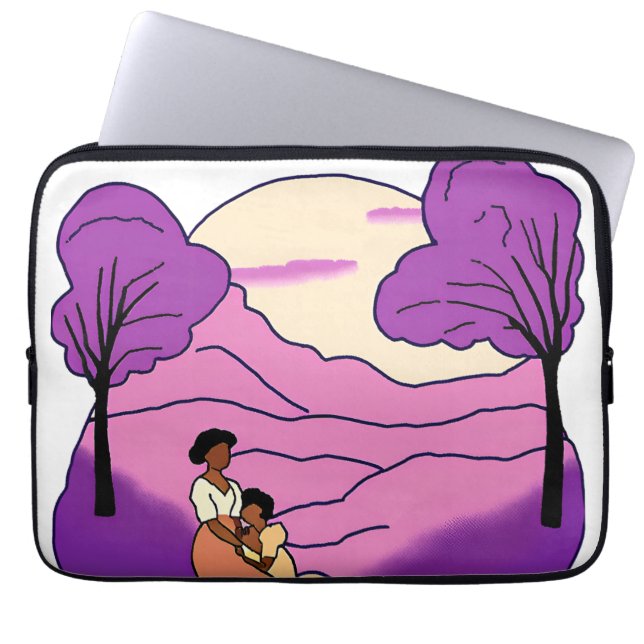 Housse Pour Ordinateur Portable Couleur violet (Devant)