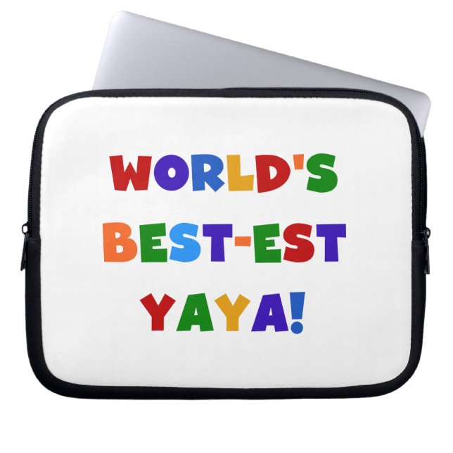 Housse Pour Ordinateur Portable Couleurs vives les meilleurs cadeaux de Yaya au mo (Devant)