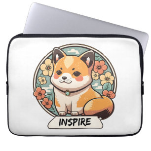 Housse Pour Ordinateur Portable Coupe Cute Shiba Inu