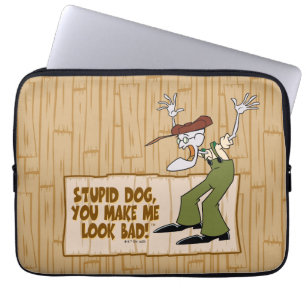 Housse Pour Ordinateur Portable Courage du chien lâché   Tu Me Fais Mal L'Air !
