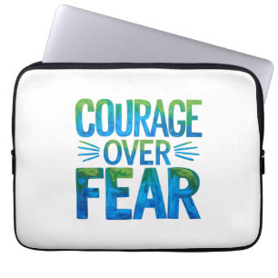 Housse Pour Ordinateur Portable Courage plutôt que la peur