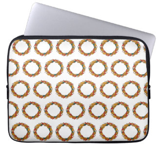 Housse Pour Ordinateur Portable Couronne de feuilles automnales