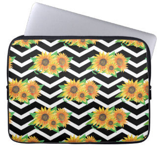Housse Pour Ordinateur Portable Couronne de fleurs de tournesol