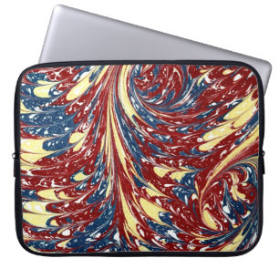 Housse Pour Ordinateur Portable Couvercle en papier marbré victorien coloré