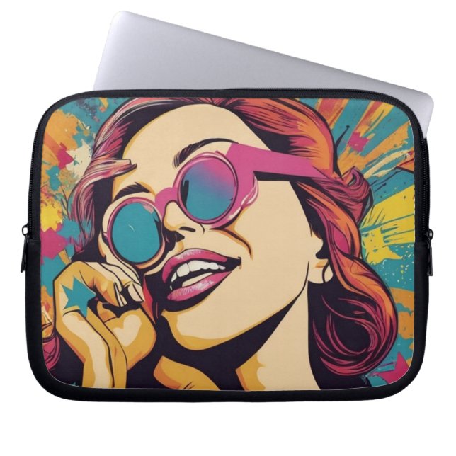 Housse Pour Ordinateur Portable Couverture Pop Art Moderne (Devant)