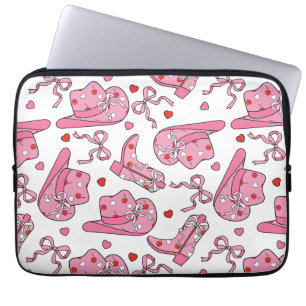 Housse Pour Ordinateur Portable Cowgirl Coquette rose