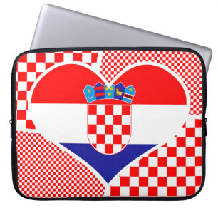 Housse Pour Ordinateur Portable Croatie dans Heart Collector Portable Sleeve