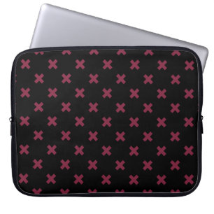 Housse Pour Ordinateur Portable Crochets Mulberry sur noir