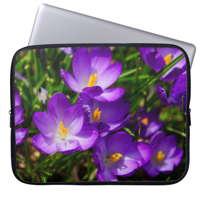 Housse Pour Ordinateur Portable Crocus Lilac (Devant)