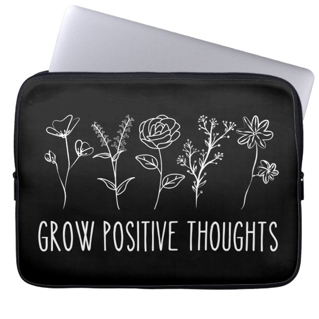 Housse Pour Ordinateur Portable Croissance des pensées positives Esthétique (Devant)