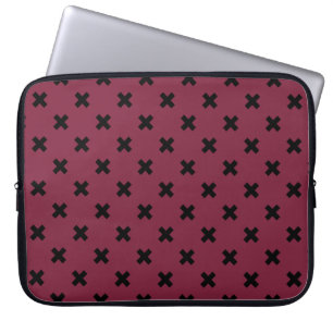 Housse Pour Ordinateur Portable Croix noire sur mûrier