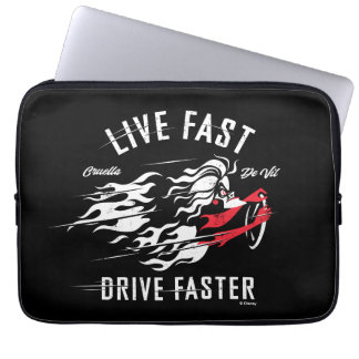 Housse Pour Ordinateur Portable Cruella De Vil | Live Fast Drive Plus rapide